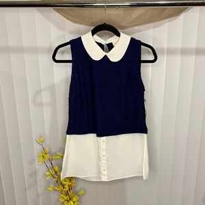 Madison Jules peterpan collar blouse